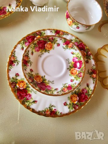 Сервиз за чай/кафе Royal Albert Old County Rose , снимка 9 - Сервизи - 40595857