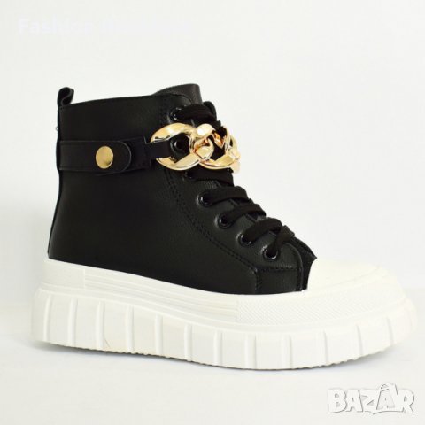 Кожени кецове с дебела подметка 37/41, снимка 4 - Дамски боти - 34777463