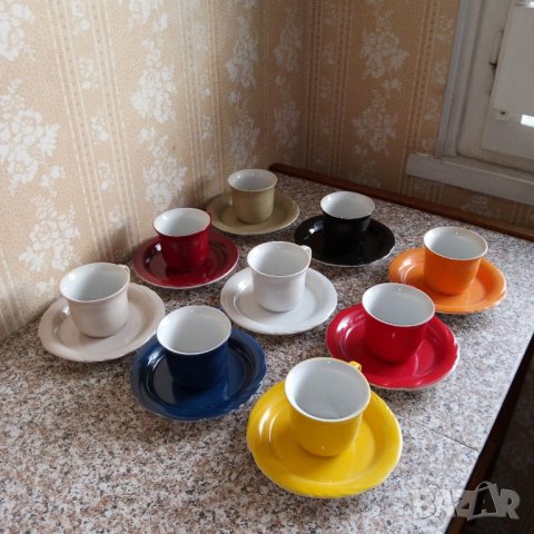 Сервиз за кафе Български разноцветен, снимка 3 - Сервизи - 43253130