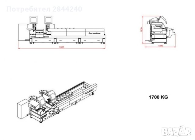 Автоматичен дигитален двуглав циркуляр 500 mm, снимка 4 - Циркуляри - 30807737
