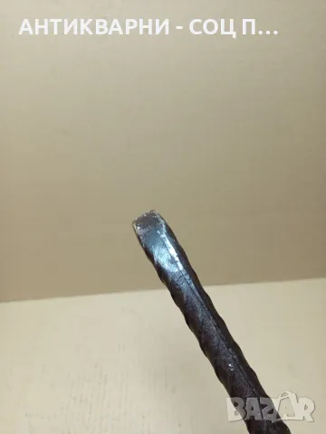 Стар Ръчно Кован Лост Щанга Козикрак Тегло 2.700кг., снимка 10 - Антикварни и старинни предмети - 49755978