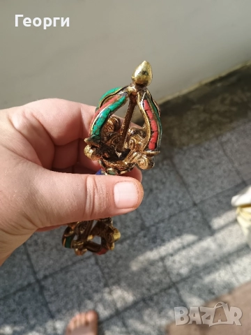 Красива бронзова варджа-387, снимка 3 - Колекции - 51613422