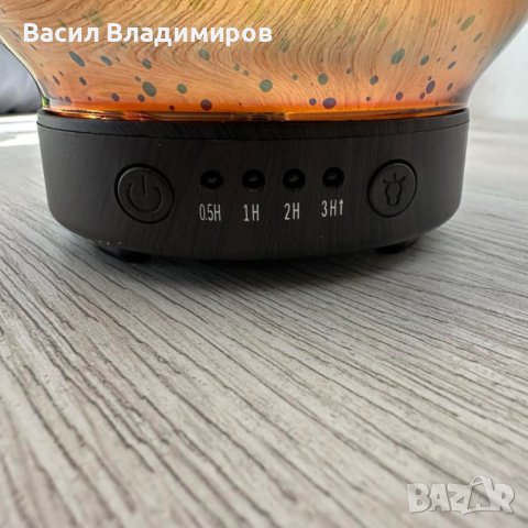 Ултразвуков стъклен 3D дифузер за етерични масла, снимка 3 - Други - 43575408