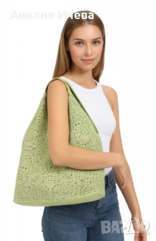 Стилна дамска чанта с вътрешен несесер , снимка 10 - Чанти - 50724523