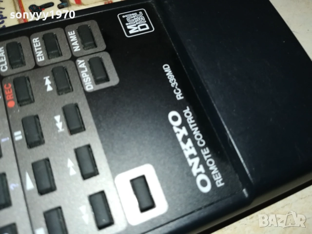 ONKYO RC-339MD MINIDISC REMOTE-ВНОС SWISS 2310252020, снимка 12 - Декове - 52158990