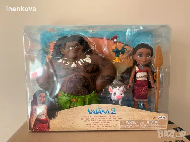 Комплект кукли Смелата Ваяна (Моана) - Мауи, Ваяна, Пуа и Хей Хей, снимка 5 - Кукли - 49007058