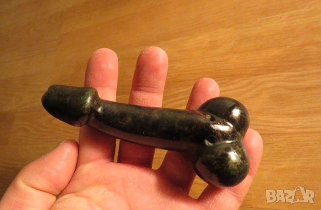 Нефрит, Нефритен Любовен амулет, фалос, еротика, снимка 2 - Антикварни и старинни предмети - 52312036