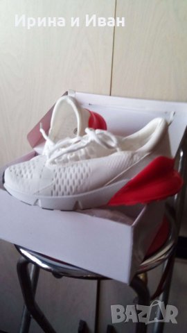 Нови бели маратонки , снимка 1 - Дамски ежедневни обувки - 27821986