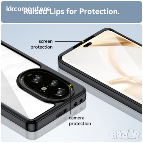 Honor 200 Pro Силиконов Калъф Transparent TPU и Протектор, снимка 11 - Калъфи, кейсове - 52835138
