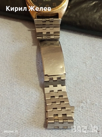 Стар механичен часовник мъжки СЛАВА СССР 26 камъка без стъкло позлатен Au 49391, снимка 5 - Антикварни и старинни предмети - 52363232