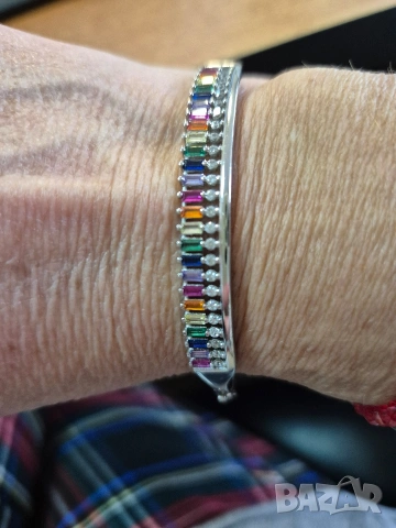 комплект сребърни гривна и пръстен, снимка 4 - Бижутерийни комплекти - 53118064