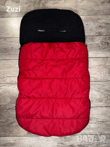 Чувалче за количка с полар и 5 дупки за колани, снимка 3 - Детски колички - 53401467