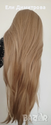 80 см дълга перука, нова с бретон за 20€. С етикет, снимка 2 - Аксесоари за коса - 52262730