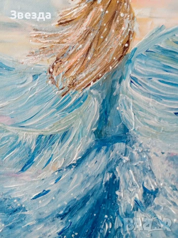 Картина "Небесен танц над вълните", снимка 2 - Картини - 51102227