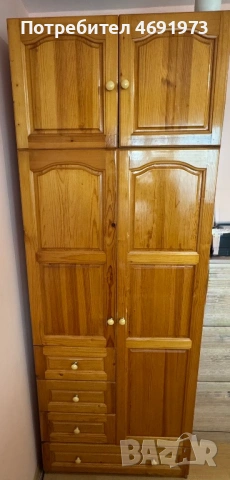 Две легла гардероб и ракла и подарък бюро, снимка 3 - Спални и легла - 53177998