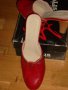 Елегантни и удобни дамски чехли с висок ток,естествена кожа,№39 , снимка 1 - Дамски обувки на ток - 28312644