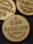 Лот стари редки копчета EIN KREUZER 1816 уникални 5 броя за КОЛЕКЦИОНЕРИ 25037 , снимка 6