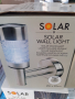 Продавам стенна соларна лампа-метал стъкло - Чисто нови 3броя соларни лампи за 36лв, снимка 3