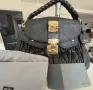 Красива дизайнерска “куфар/ Kofferbag“ чанта MiuMiu от естествена кожа черна. Нова , снимка 9