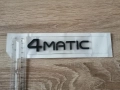 черен надпис Mercedes Benz 4matic нов фонт, снимка 3