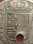 Сребърна монета 2 реала 1723г. Филип пети Мадрид Испания 12204, снимка 4