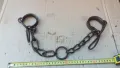 масивни ковани възрожденски окови, белезници, пранги , снимка 2