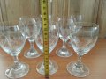 Ретро стъклени чаши гравирани , снимка 3