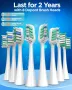 Звукова четка за зъби с 8 глави и 5 режима, 120 дни живот на батерията, 50 000 VPM, кутия и стойка, снимка 6