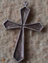 Старо сребърно кръстче 18718, снимка 2