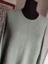 H&M Дамски дълъг пуловер в цвят светло зелено, снимка 1