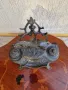 Уникална много красива антикварна бронзова мастилница , снимка 6