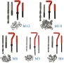 Комплект за възстановяване на резби M5/M6/M8/M10/M12 - 131 части., снимка 2