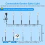 ECOWHO Градински LED лампи с шипове, 12V, IP65, студено бяло 6000K, 6 броя, снимка 5