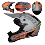 Кросова каска Automat, За мотор, Атв, Вело, S и M размер, Сив/оранжев, снимка 1
