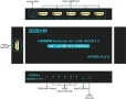HDMI превключвател HDMI селекторен превключвател 5 порта HDR IR дистанционно 4K HDMI, снимка 2