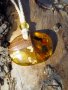 Ръчно изработена висулка от кехлибар, повдигаща настроението / Handmade amber pendant, uplifting, снимка 1 - Колиета, медальони, синджири - 33491485