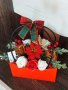 Коледни чанти със сапунени рози и коледна звезда в средата за разкош , снимка 2