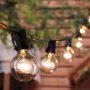 Струнни светлини Гирлянд светлина от 25 крушки парти лампички  декорация за кафе сватба рожден ден п, снимка 1 - Външни лампи - 40418762