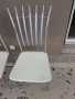 Комплект 4 кухненски стола – метален хром и светла седалка, употребявани, снимка 2