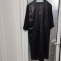 Черна рокля екокожа, снимка 2