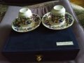 Kutahya марков порцелан маркиран комплект за кафе-две чаши и две чинийки ръчна изработка нов в кутия, снимка 5