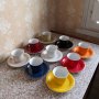 Сервиз за кафе Български разноцветен, снимка 3