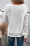 Дамска блуза в бяло с ефектно деколте и бродирани ръкави, снимка 2