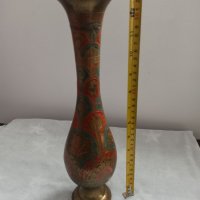 Красива бронзова ваза, снимка 1 - Вази - 39411230