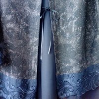Официална тъмносиня блуза, голям размер, снимка 5 - Блузи с дълъг ръкав и пуловери - 37418811