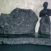 Статуетка от въглен, снимка 5 - Антикварни и старинни предмети - 38401328