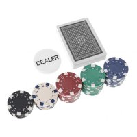Луксозен комплект за игра на покер сет 300 жетона в куфар, снимка 5 - Други игри - 43900858