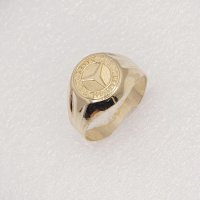 Мъжки златни пръстени  14К-585 , снимка 4 - Пръстени - 39545833