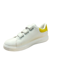 Дамски спортни обувки в бяло и жълто, снимка 3 - Маратонки - 44878754