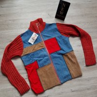 НОВО дамско пуловерче с цип на намаление , снимка 1 - Блузи с дълъг ръкав и пуловери - 27615979
